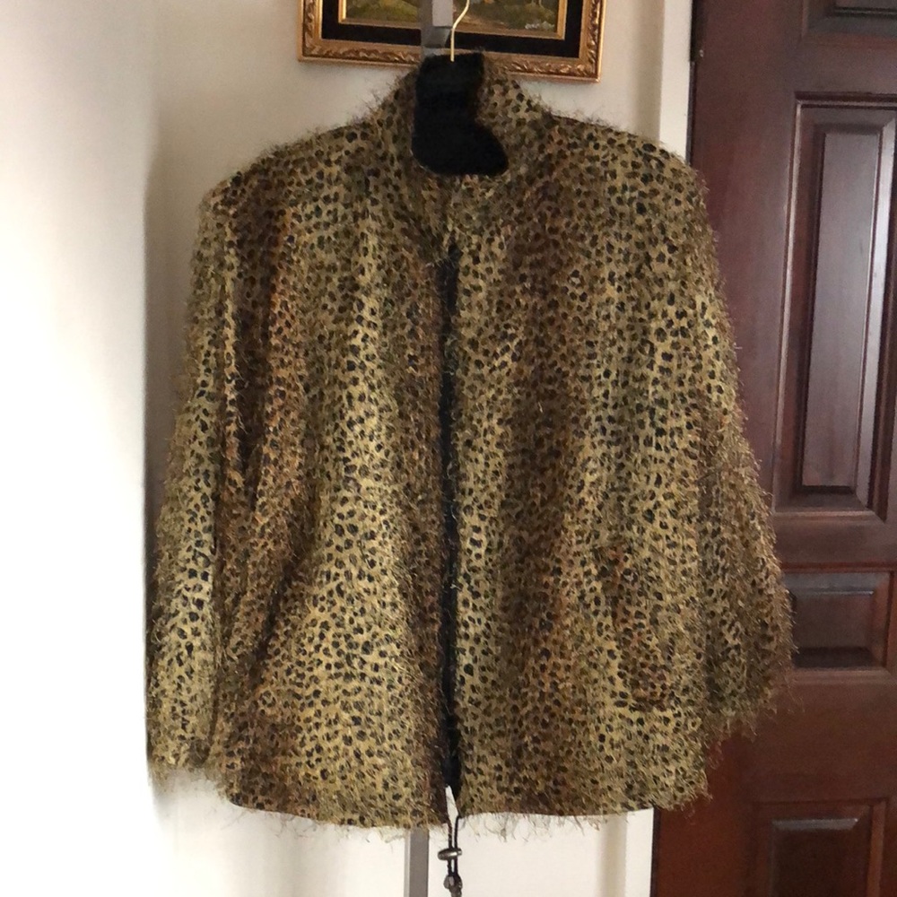 Vintage oversized reversible light jacket